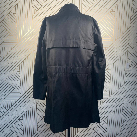 Reiss Arlington Black Trench Coat Jacket - Picture 8 of 12